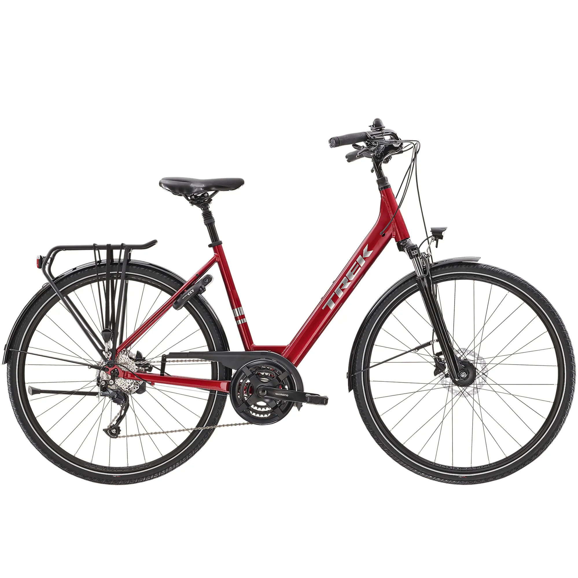 no Trek Verve EQ Lowstep Womens Hybrid Bike 2022 in Red