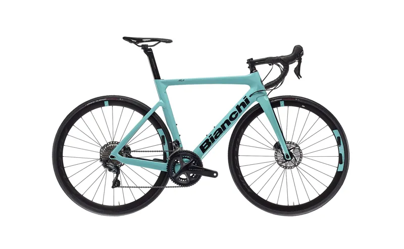 Bianchi Aria Aero Ultegra Disc Brake Road Bike 2022 in Celeste 