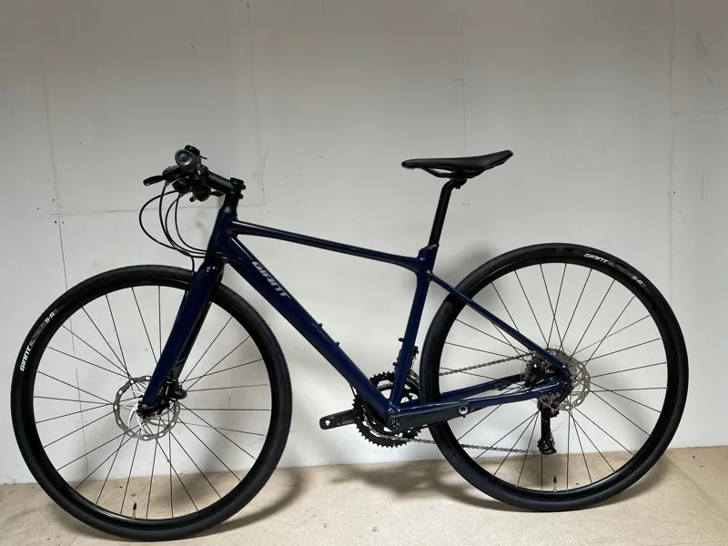 EX-DEMO Giant FastRoad SL 2 Disc Hybrid Bike Small 2021 in Black -1