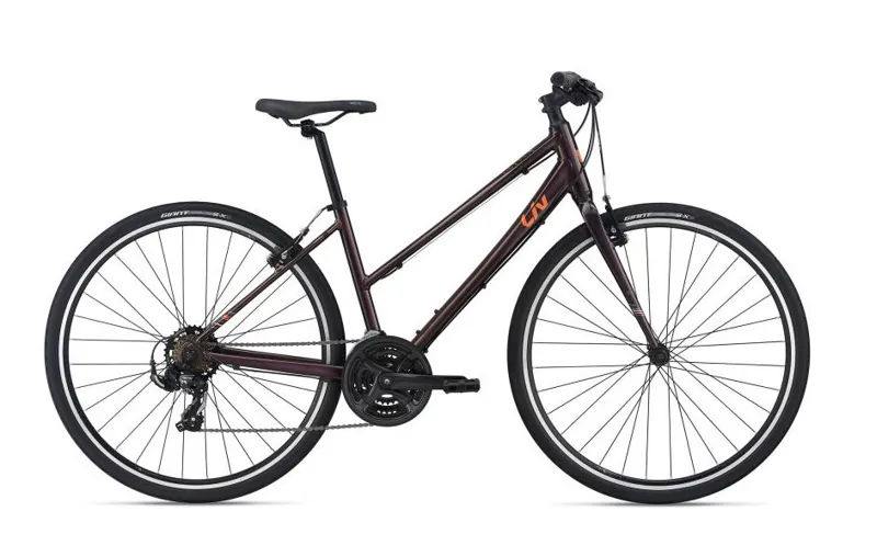 LIV ALIGHT WOMENS HYBRID BIKE 2021 IN PURPLE