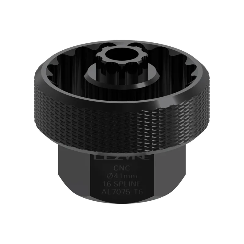 Lezyne CNC Alloy 41mm/16 Spline Bottom Bracket Tool in Black