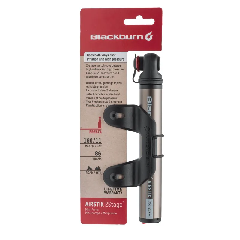 Blackburn Airstik 2stage Mini Pump In Grey