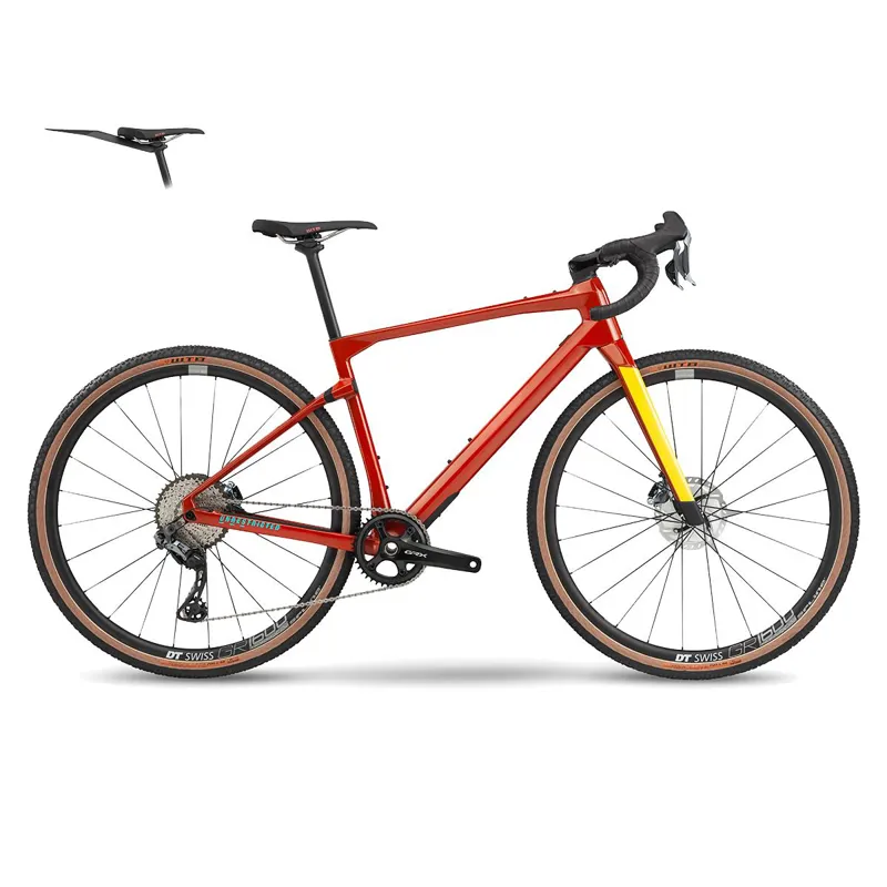 BMC URS 2 Mens Gravel Road Bike in Red Amber