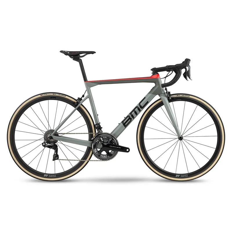 BMC Teammachine SLR01 One Mens Road Bike in Airforce Grey and Red