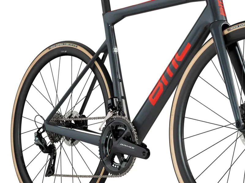 BMC Teammachine SLR01 Disc One Mens Road Bike in Steel Blue and Red-4