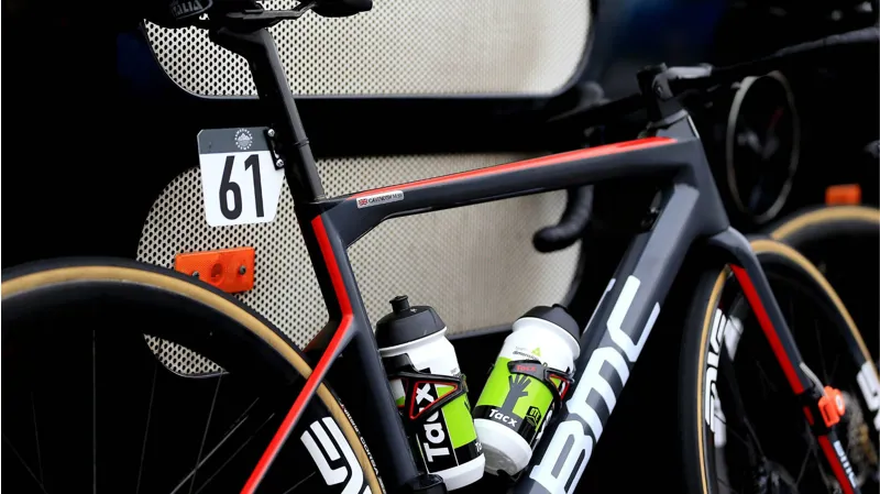 BMC Teammachine SLR01 Disc One Mens Road Bike in Steel Blue and Red-9