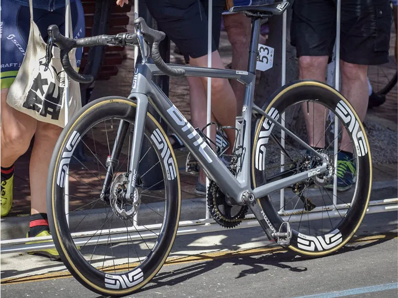 BMC Teammachine SLR01 Disc Two Mens Road Bike in Race Grey and White-1