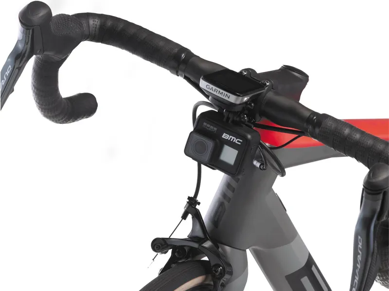 BMC Teammachine SLR01 One Mens Road Bike in Airforce Grey and Red-9