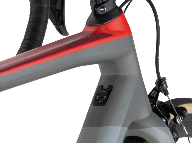 BMC Teammachine SLR01 One Mens Road Bike in Airforce Grey and Red-5