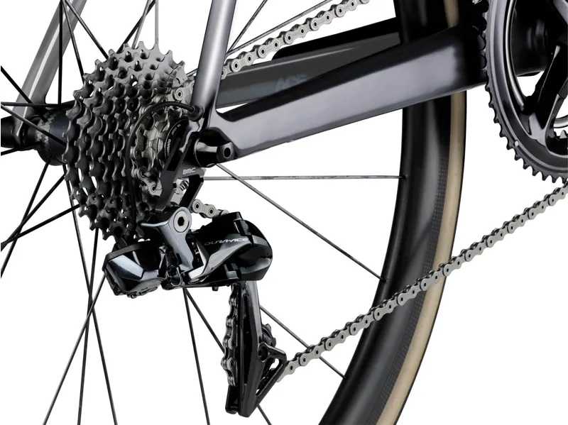 BMC Teammachine SLR01 One Mens Road Bike in Airforce Grey and Red-6