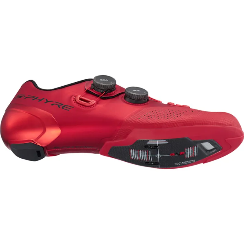 Shimano S-PHYRE RC902 SPD-SL Shoes in Red-3