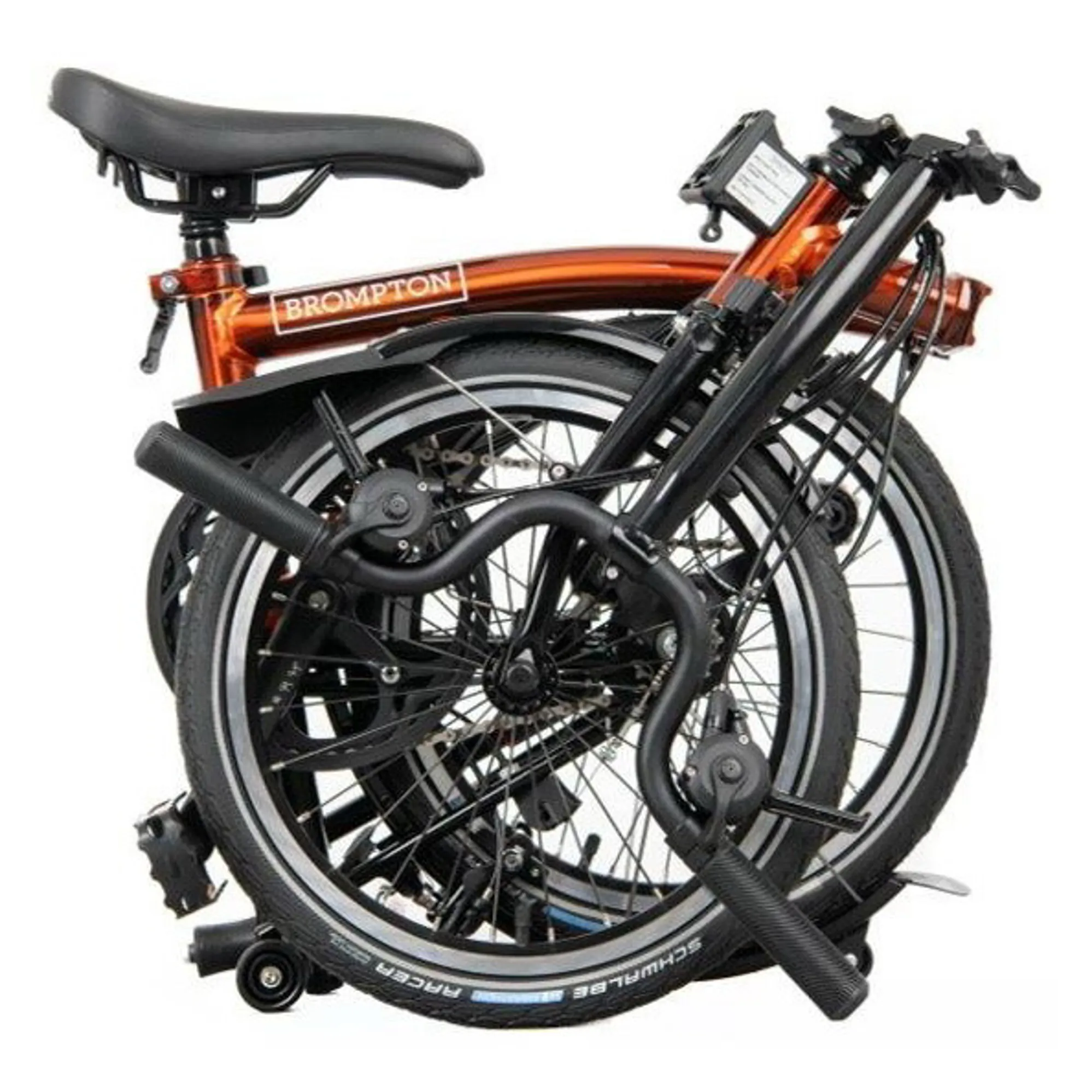 Brompton M6L Black Edition Superlight Folding Bike 2021 in Flame