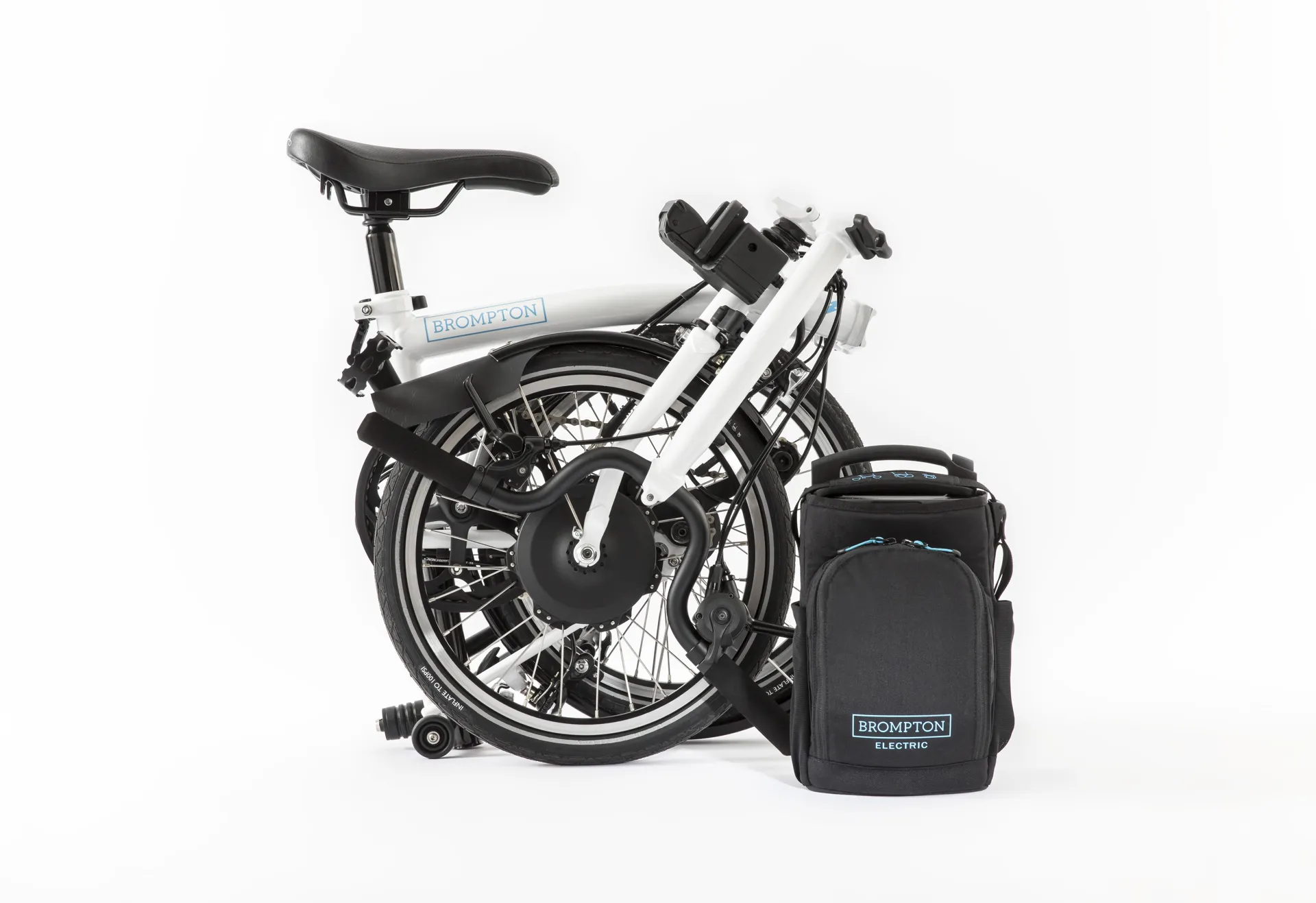 brompton electric folding bicycle Brompton M2L Electric Folding Bike 2021 in White