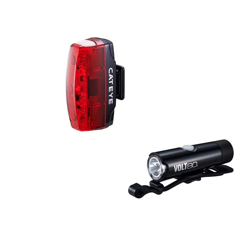 Cateye Volt 80 Front And Rapid Micro Rear USB Light Set
