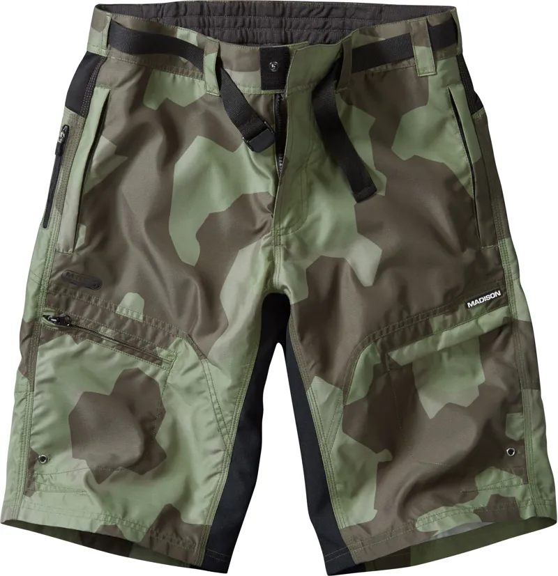 Madison Trail Mens Shorts in Olive Camo 