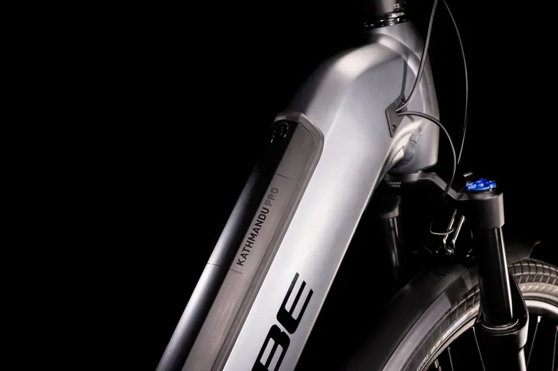 Cube Kathmandu Hybrid Pro 625 Electric Hybrid Bike 2022 in Grey-4