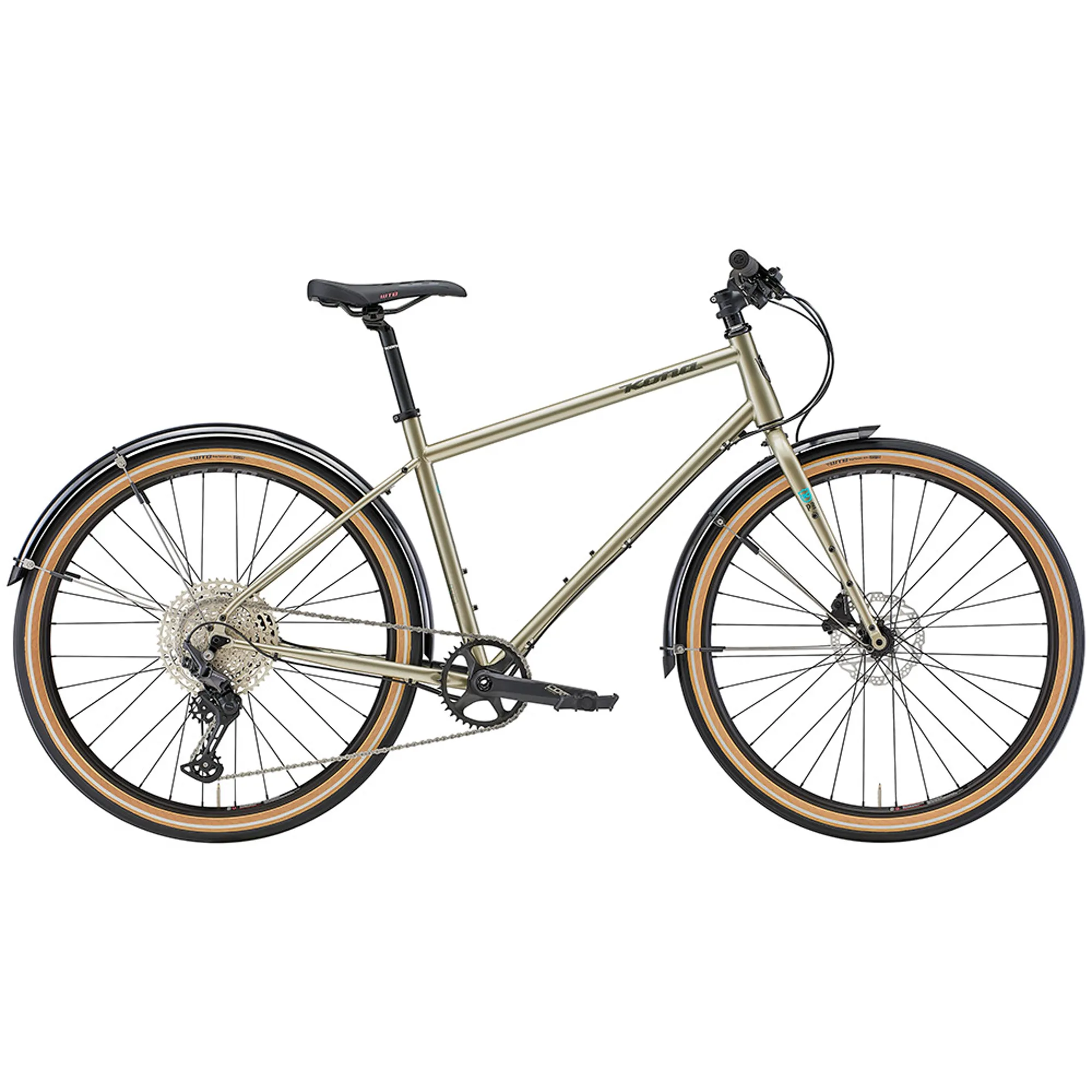 Kona Dew Hybrid Bike 2022 in Metallic Pewter - Main Image