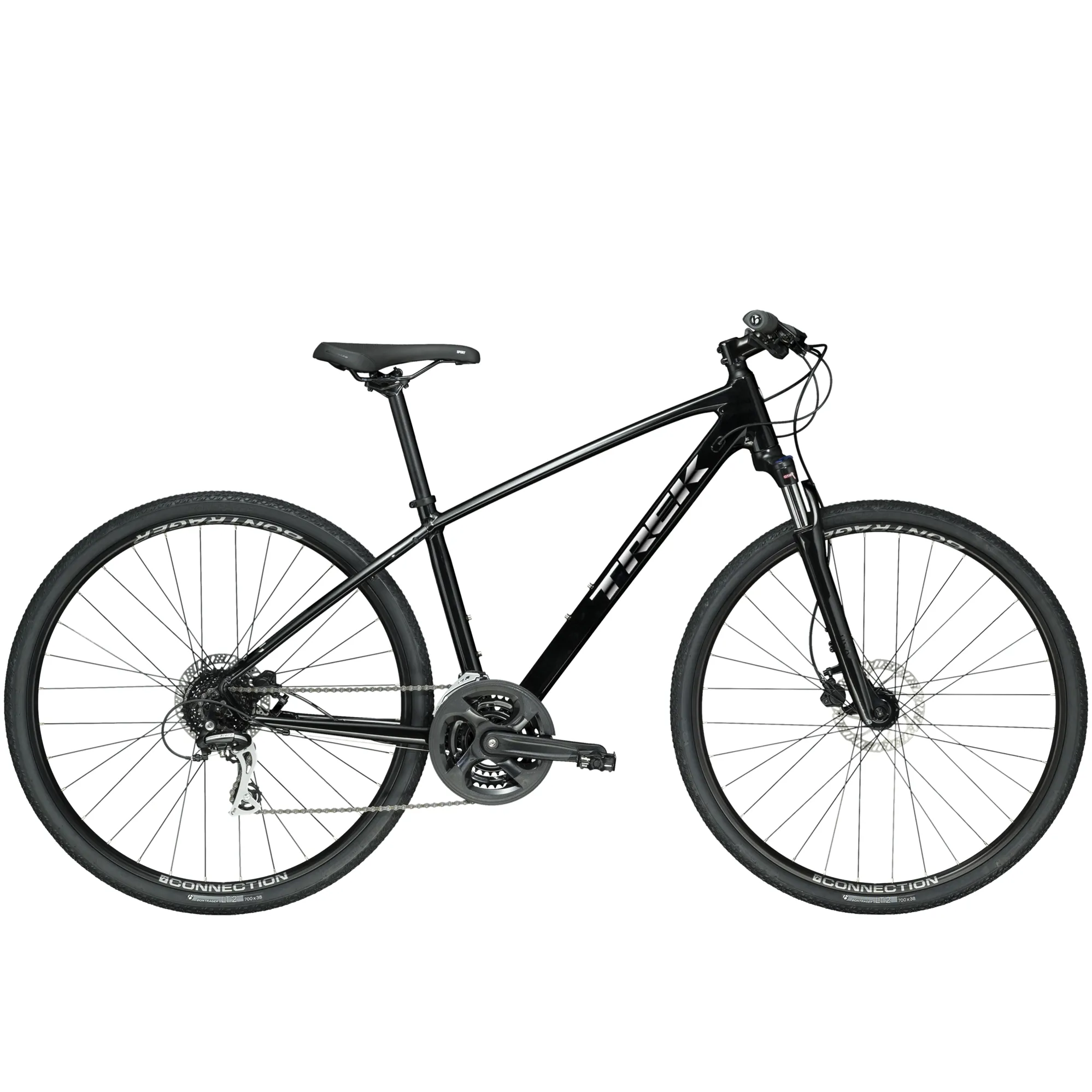 Trek Dual Sport Mens Hybrid Bike 2020 in Black - Main Image