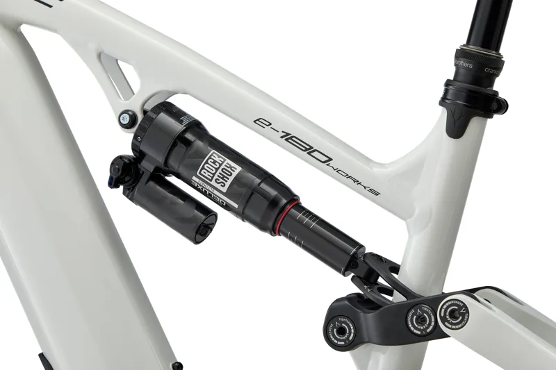 Whyte E-180 Works Mx Electric Mountain Bike 2023 in White with Black-6