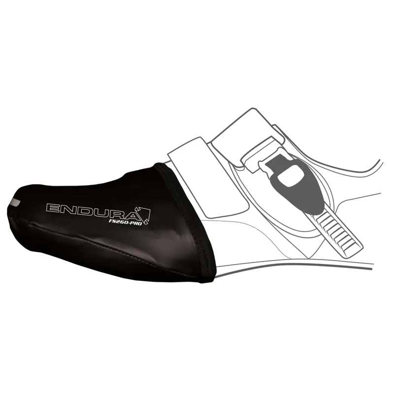 Balfes Bikes Endura FS260 Pro Slick Toe Cover in Black | Free postage over £30, £10 off first order, price match & 0% finance.