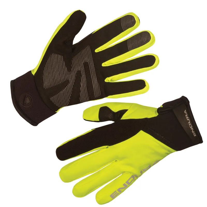 Endura Strike II Full Finger Gloves in Yellow