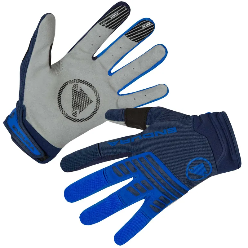 Endura SingleTrack Full Finger Gloves in Blue