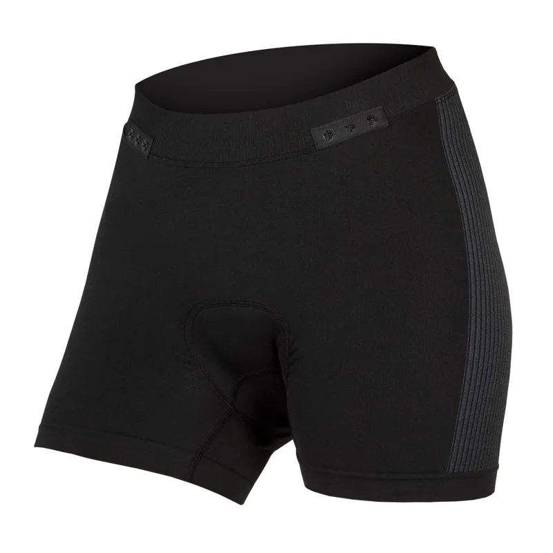 Balfes Bikes Endura Engineered Padded Womens Boxer Shorts W/Clickfast in Black | Free postage over £30, £10 off first order, price match & 0% finance.