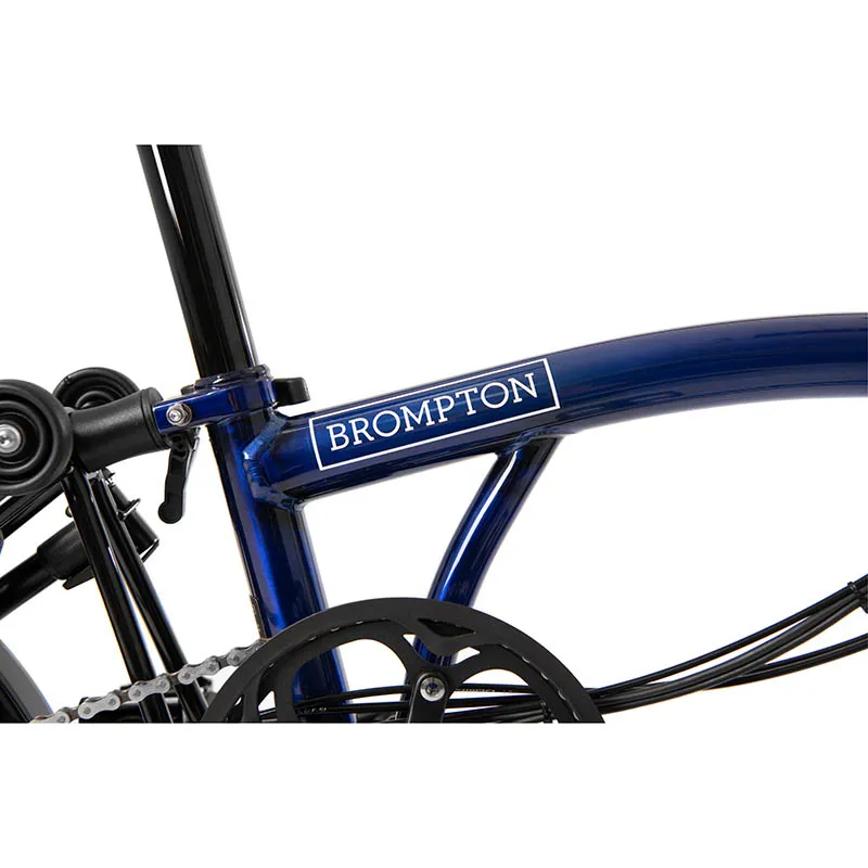 Brompton M6L Electric Folding Bike 2021 in Bolt Blue -1