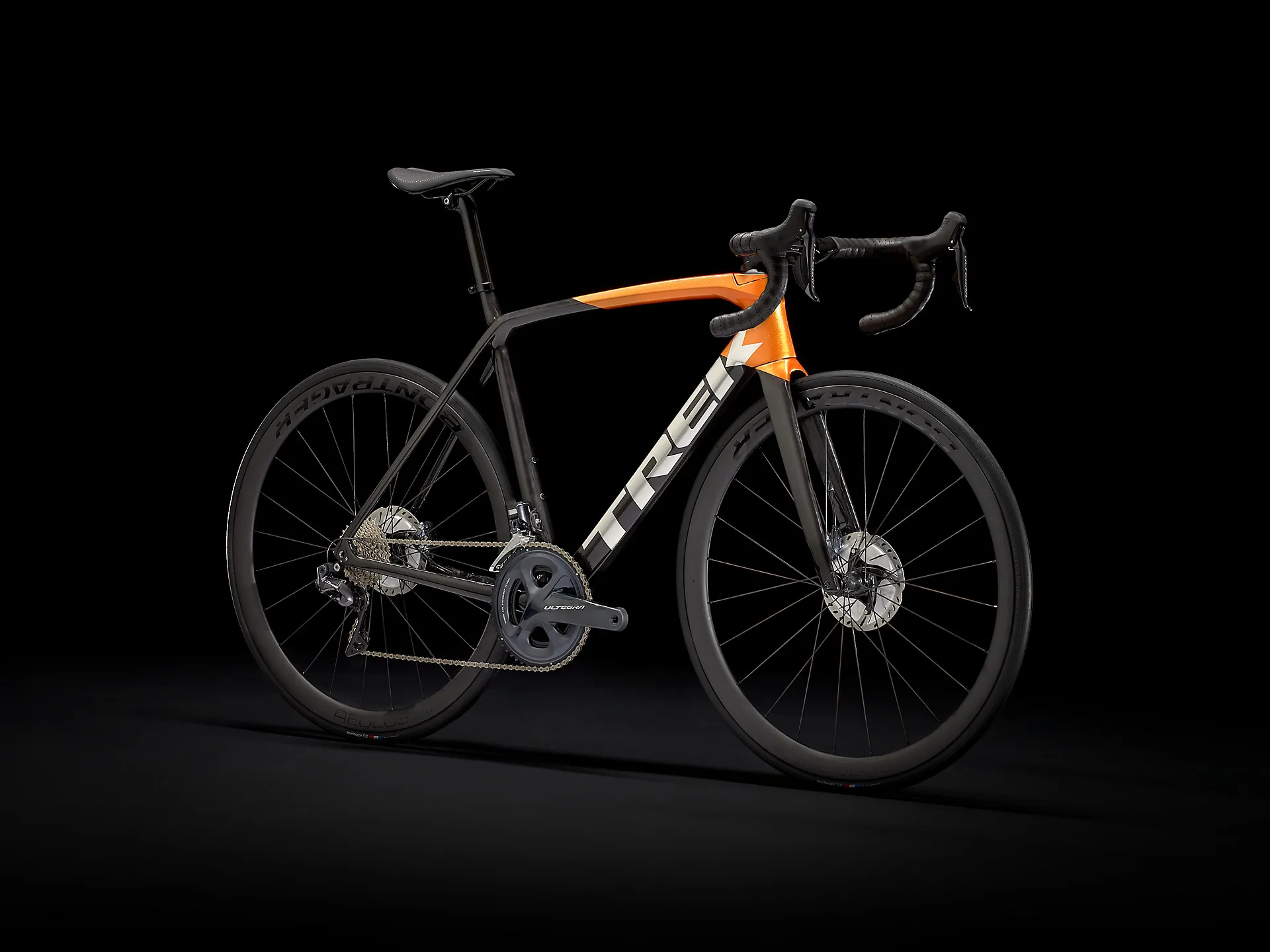 Trek Emonda SL Disc Carbon Road Race Bike 2021 in Black and Orange