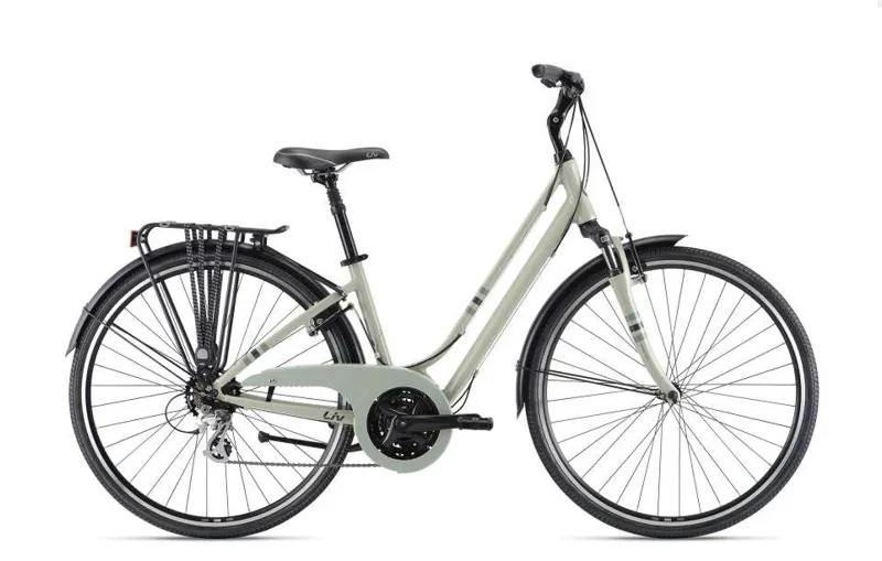 Liv Flourish Front Suspension Womens Hybrid Bike 2021 in Green