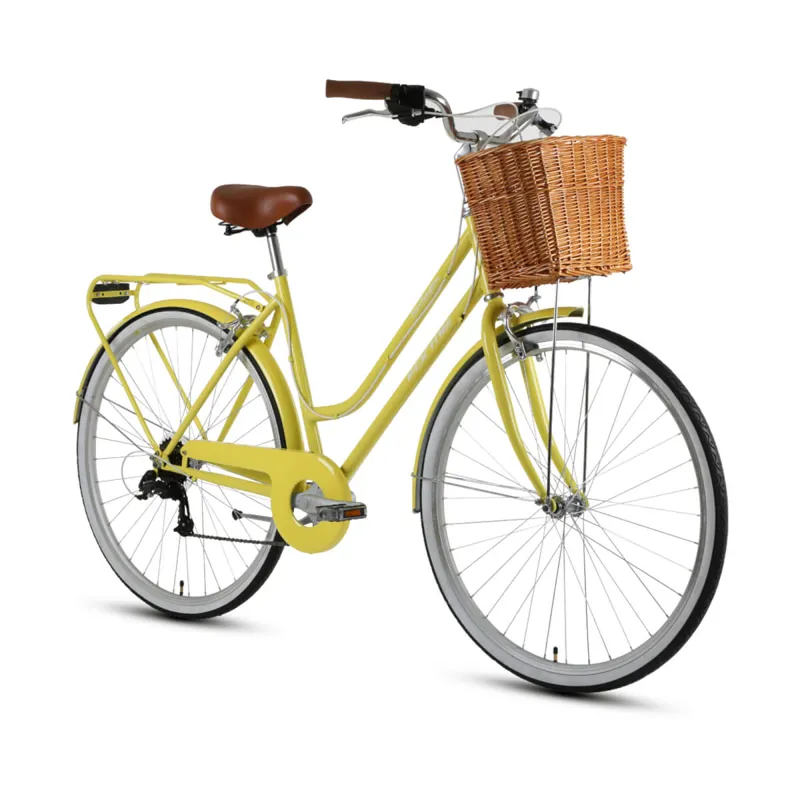Forme 700c Hartington S7 Classic Hybrid Bike in Yellow-1