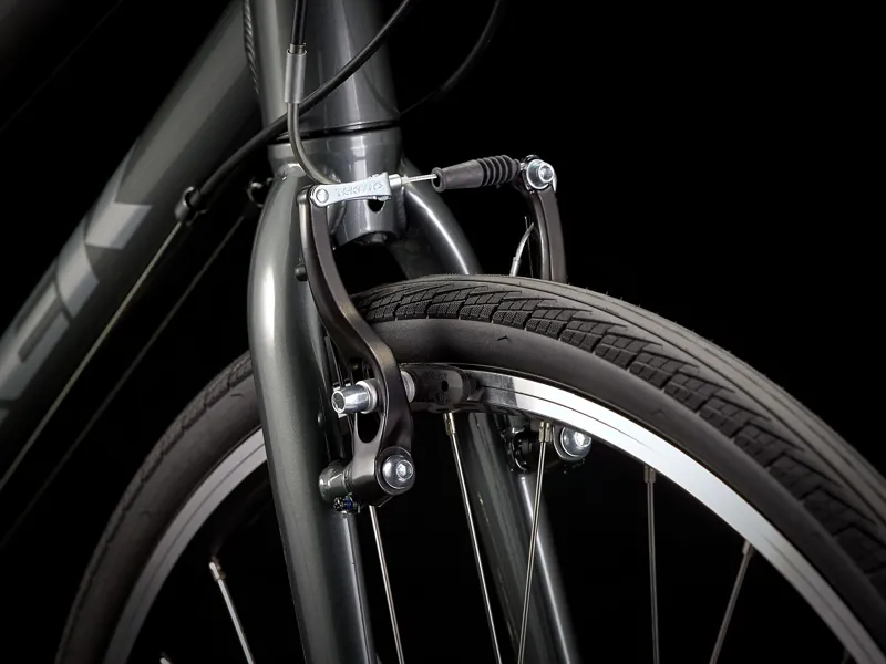 Trek FX 1 Stagger Disc Womens Step-Through Hybrid Bike 2021 in Grey-5