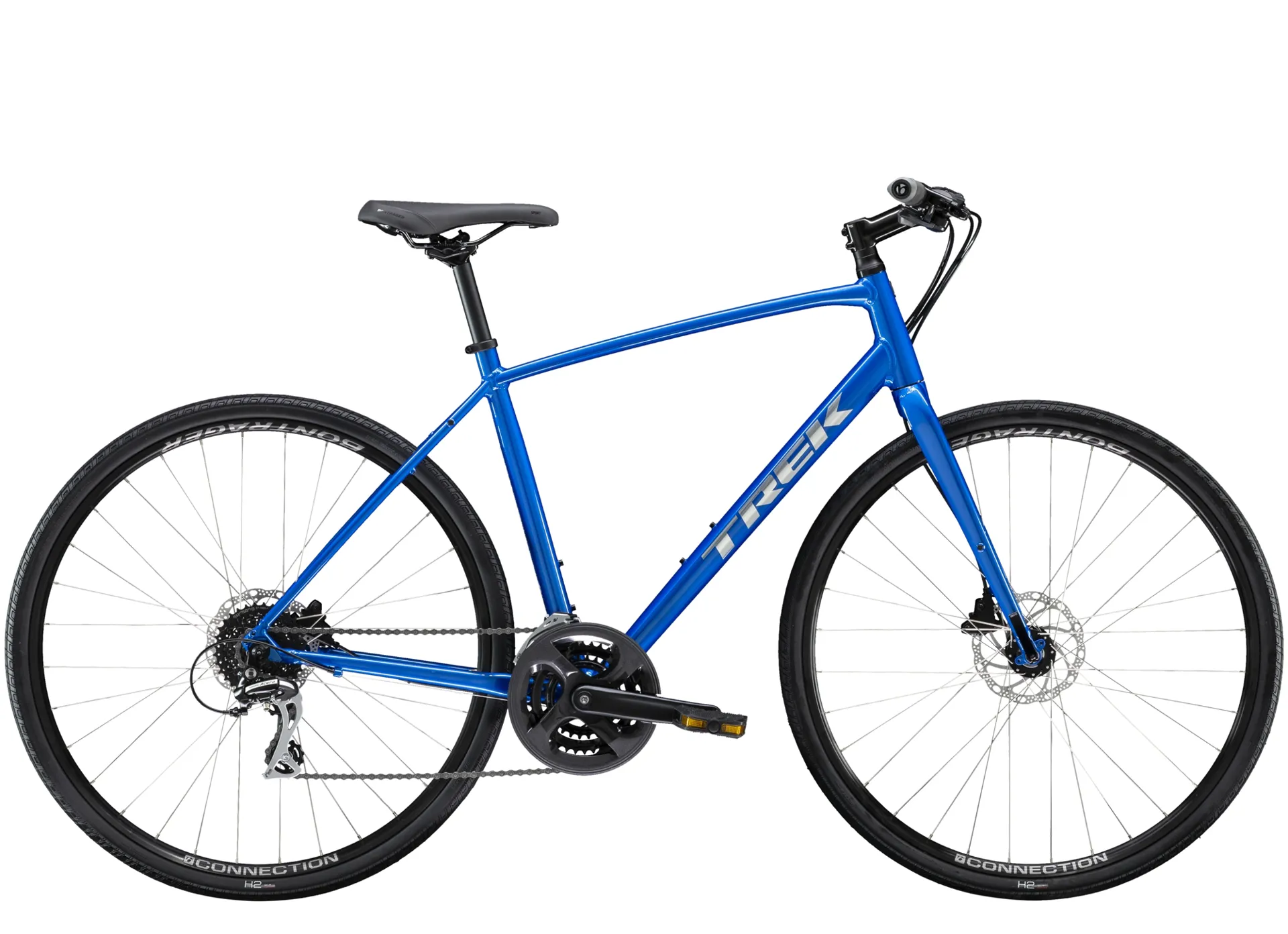 Trek FX Disc Mens Hybrid Bike 2021 in Alpine Blue