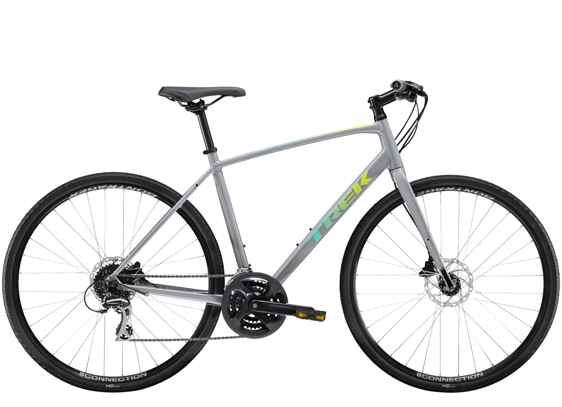 trek fx2 hybrid bicycle USED Step-Thru Medium 3x9 Speed Hybrid/Fitness Bike Red even in rainy weather Trek FX 2 Disc Hybrid