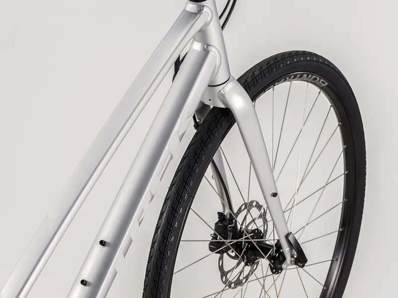 Trek FX 2 Disc Stagger Womens Step-Through Hybrid Bike 2021 in Silver-2