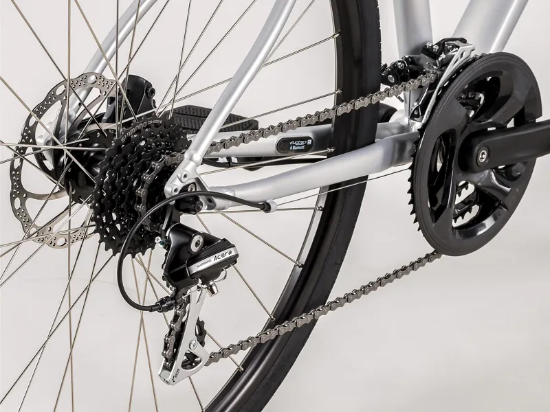 Trek FX 2 Disc Stagger Womens Step-Through Hybrid Bike 2021 in Silver-5