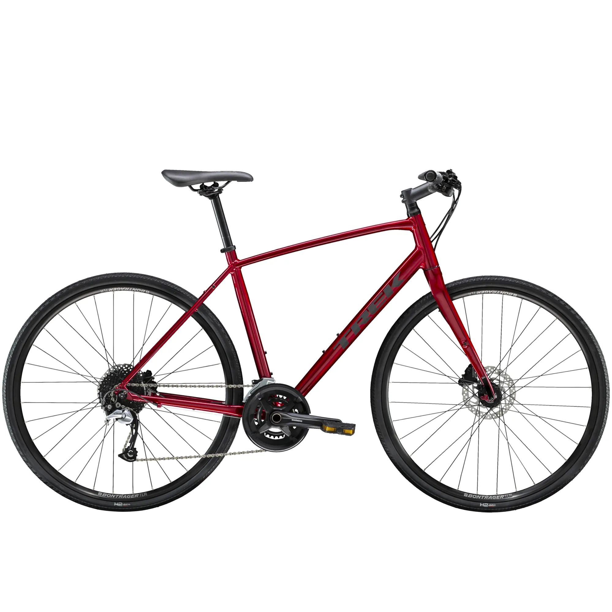 Trek FX Disc Hybrid Bike 2021 in Red - Main Image