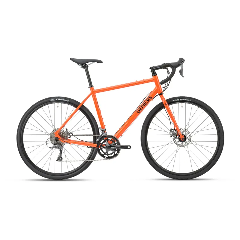 Genesis CDA 10 Unisex Gravel Road Bike 2021 in Orange Size Medium