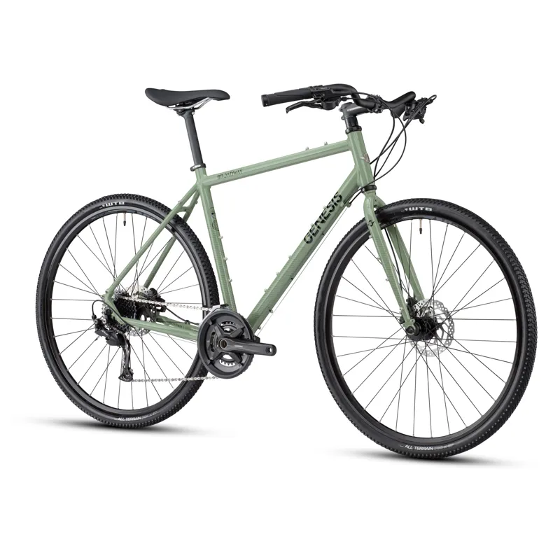 Genesis Broadway Hybrid Bike 2022 in Green-1