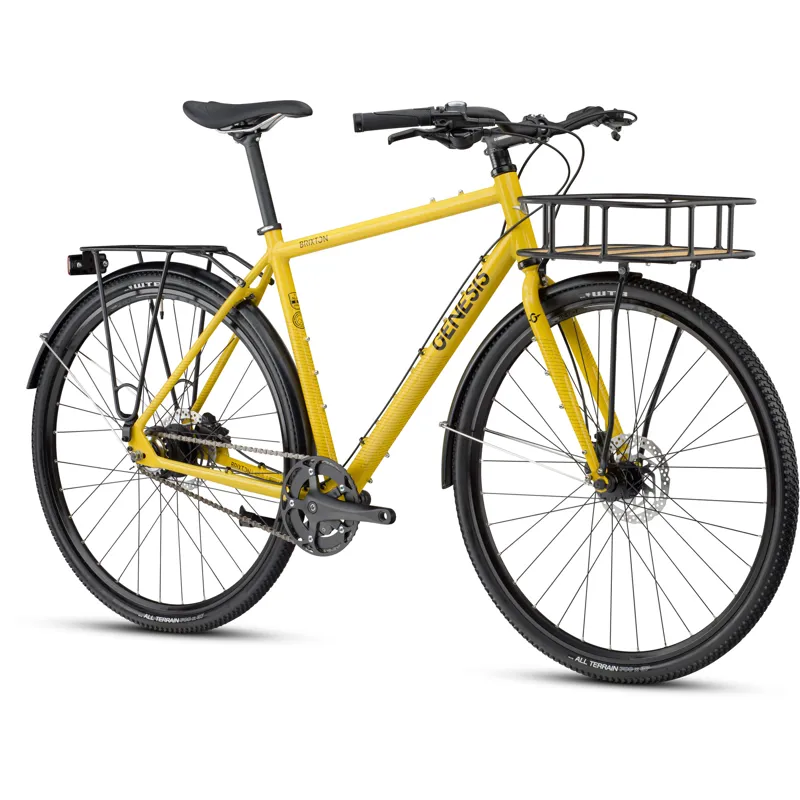 Genesis Brixton Hybrid Bike 2022 in Yellow-1