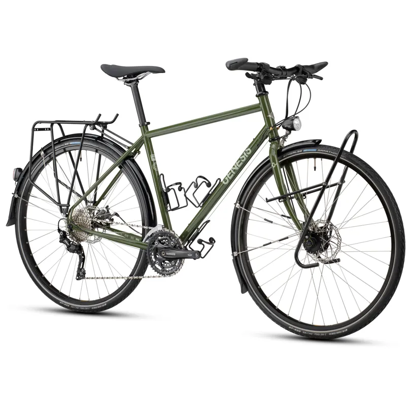 Genesis Tour De Fer 20 Touring Bikes 2021 in Green-1