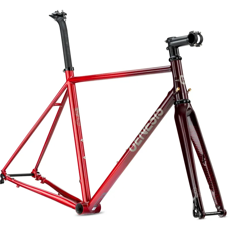 Genesis Volare 853 Disc Steel Road Bike Frameset 2021 in Red-1