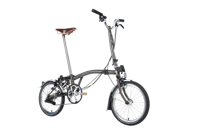 Brompton H6L Folding Bike with Dynamo in Grey-2