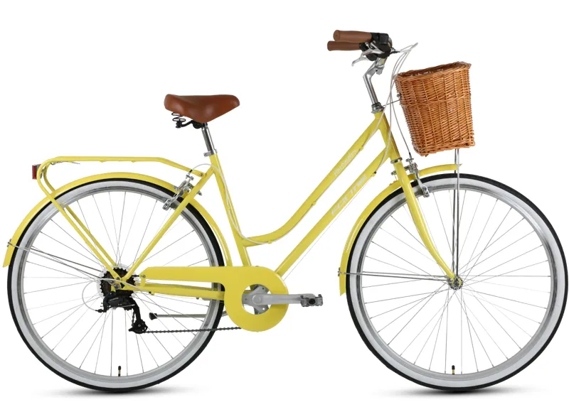 Forme 700c Hartington S7 Classic Hybrid Bike in Yellow