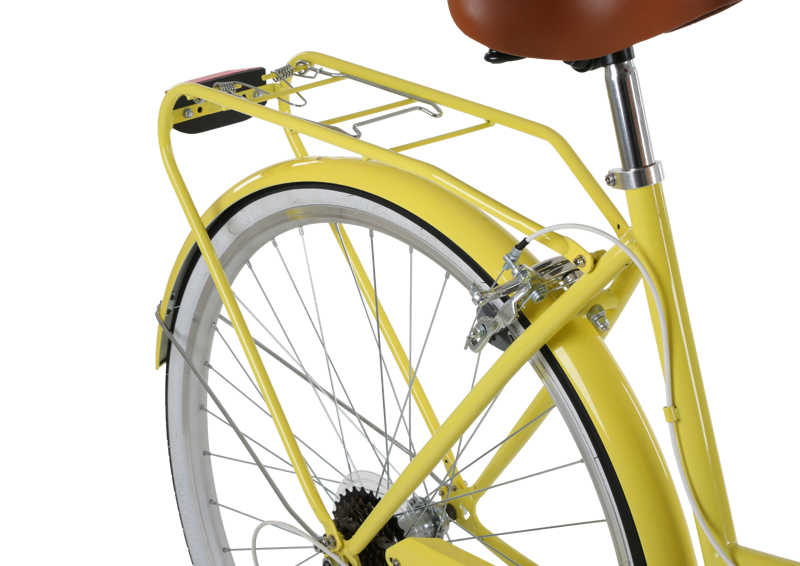 Forme 700c Hartington S7 Classic Hybrid Bike in Yellow-2