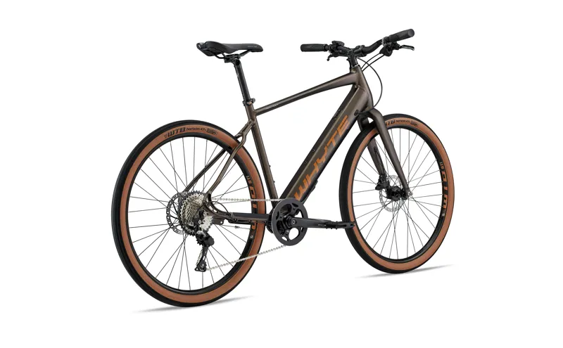Whyte Hoxton Electric Mens Hybrid Bike 2021 in Copper-Grey-1