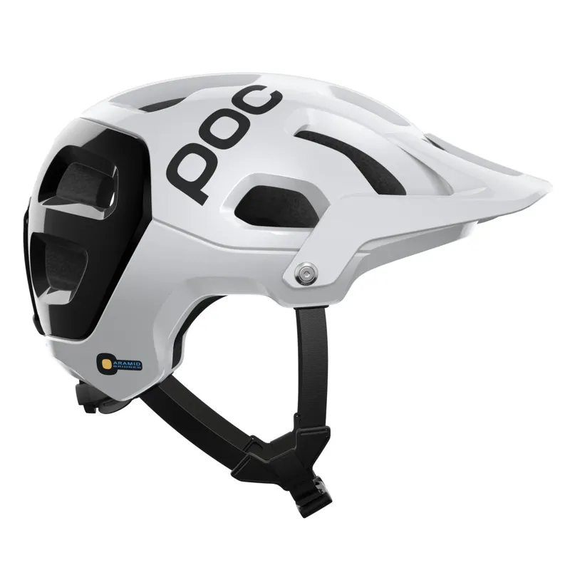 POC Tectal Race MTB MIPS Helmet in Hydrogen White/Uranium Black-2