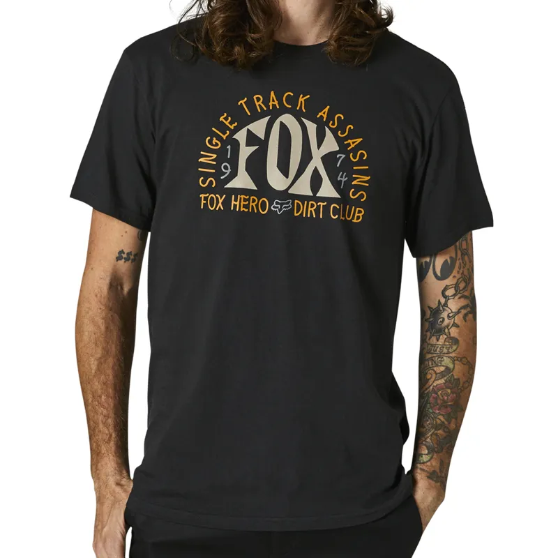 Fox Clothing Archer Short Sleeve Tee in Black
