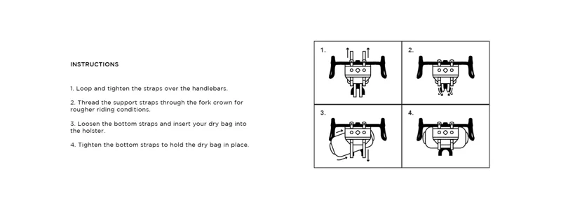 Restrap Handlebar Bag + Dry Bag + Food Pouch in Black/Orange-9
