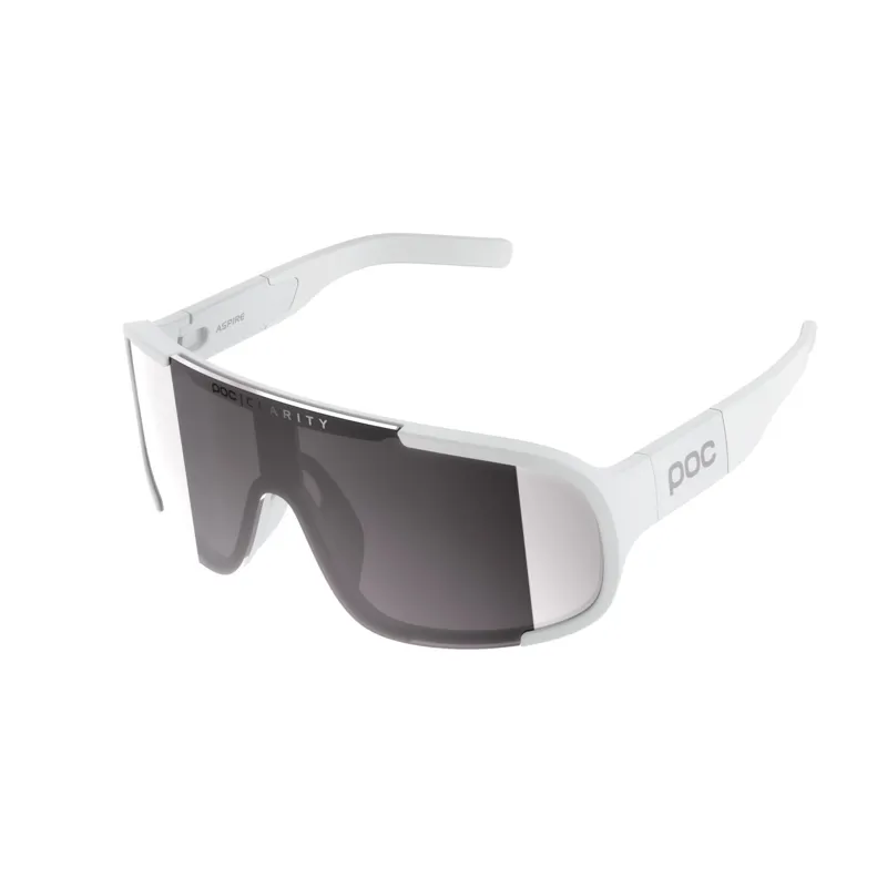 POC Aspire Sunglasses with Hydrogen White frame violet/silver mirror